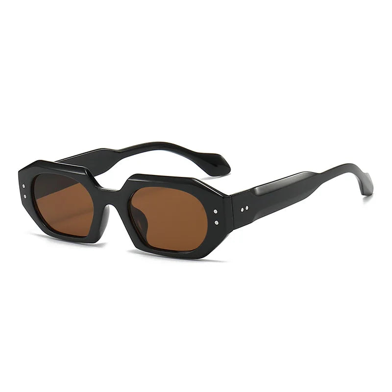 Gafas de sol rectangulares pequeñas para hombre y mujer